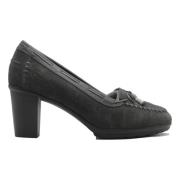 Suède Hoge Hakken - Dkgrey Scholl , Black , Dames