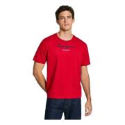 Eggo N T-shirt Pepe Jeans , Red , Heren