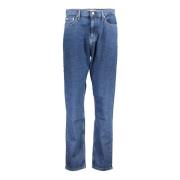 Authentieke Slim Straight Denim Jeans Blauw Calvin Klein , Blue , Dame...