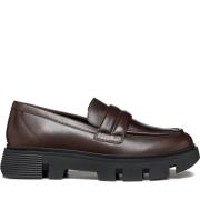 Bruine Dames Loafers Geox , Brown , Dames