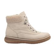 Beige Casual Enkellaarsjes voor dames Rieker , Beige , Dames