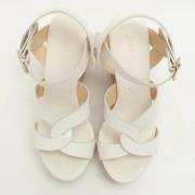 Pre-owned Leather sandals Jimmy Choo Pre-owned , White , Dames