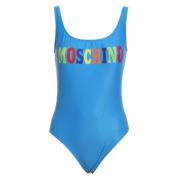 Eendelig badpak Moschino , Blue , Dames