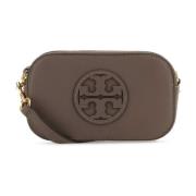 Modder lederen mini Miller crossbody tas Tory Burch , Brown , Dames