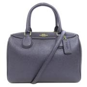 Pre-owned Leather handbags Coach Pre-owned , Blue , Dames