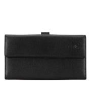 Pre-owned Leather wallets Chanel Vintage , Black , Dames