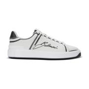 B-Court bedrukte kalfsleren trainers Balmain , White , Dames