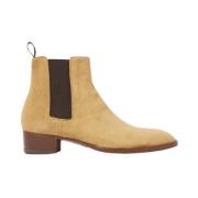 Luxe Suede Chelsea Boot Scarosso , Beige , Heren