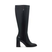 Zwarte Casual Gesloten Enkellaarsjes met Hak Tamaris , Black , Dames