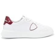 Vintage Temple Low Sneakers Wit Bordeaux Philippe Model , White , Here...