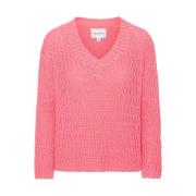 Roze Katoenen Pullover Sui Model American Dreams , Pink , Dames