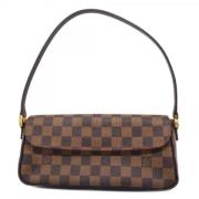 Pre-owned Canvas handbags Louis Vuitton Vintage , Brown , Dames