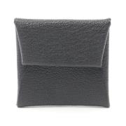 Pre-owned Leather wallets Hermès Vintage , Black , Dames