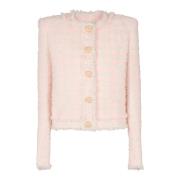 Tweedjasje met 5 knopen Balmain , Pink , Dames