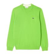 Essentiële Minimalistische Katoenen Trui Lacoste , Green , Heren