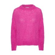 Zachte Alpaca Pullover Neon Roze American Dreams , Pink , Dames