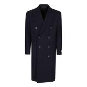 Elegante Wollen Jas Canali , Blue , Heren