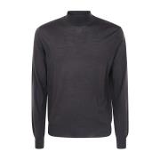 Bruine Merinos Coltrui Sweater Filippo De Laurentiis , Black , Heren