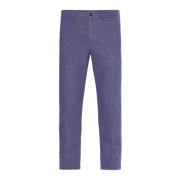 Heren Geborstelde Effen Broek Tommy Hilfiger , Blue , Heren