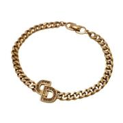 Pre-owned Metal dior-jewelry Dior Vintage , Yellow , Dames