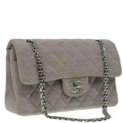 Pre-owned Cotton handbags Chanel Vintage , Purple , Dames