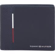 Blauwe leren Bifold-portemonnee Compacte stijl Tommy Jeans , Blue , He...