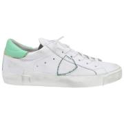 Lage Vrouw Broderie Pop Sneakers Philippe Model , White , Dames