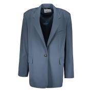 Klassieke Blazer met Reverskraag LOW Classic , Gray , Dames