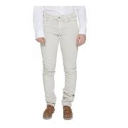 Beige Damesbroek, Slimme Pijp, Logo Gant , Beige , Dames