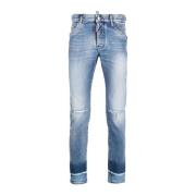 Gewassen Skinny Denim Jeans Dsquared2 , Blue , Heren