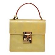 Pre-owned Leather handbags Louis Vuitton Vintage , Yellow , Dames