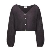 Geknipte Mohair Cardigan Zwart American Dreams , Black , Dames