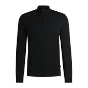 V-hals trui met exclusieve details Hugo Boss , Black , Heren