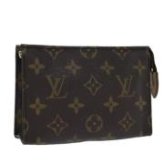 Pre-owned Canvas pouches Louis Vuitton Vintage , Brown , Dames