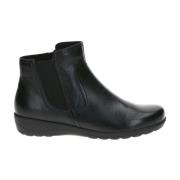 Zwarte Gesloten Booties Enkellaarzen Vrouwen Caprice , Black , Dames