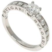 Pre-owned Platinum rings Bvlgari Vintage , Gray , Dames