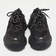 Pre-owned Leather sneakers Balenciaga Vintage , Black , Dames