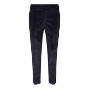 Fluwelen broek met ribbels en op maat gemaakt ontwerp PT Torino , Blue...