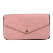 Pre-owned Leather pouches Louis Vuitton Vintage , Pink , Dames