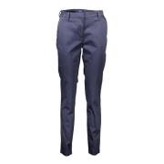 Blauwe Katoenen Jeans Broek, Upgrade je professionele garderobe met de...