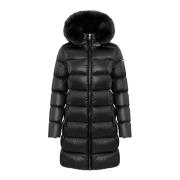 Zwarte Winterjas met Bont Capuchon Colmar , Black , Dames