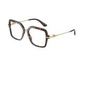 Vierkant Metalen Montuur Bril Dolce & Gabbana , Brown , Dames