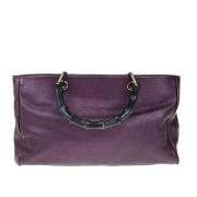 Pre-owned Leather gucci-bags Gucci Vintage , Purple , Dames