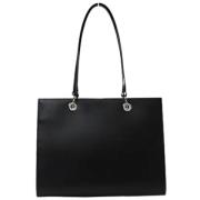 Pre-owned Leather handbags Cartier Vintage , Black , Dames