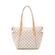 Pre-owned Leather louis-vuitton-bags Louis Vuitton Vintage , White , D...