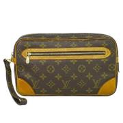 Pre-owned Canvas clutches Louis Vuitton Vintage , Brown , Dames