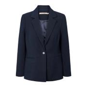 Stijlvolle Melina Blazer in Donkerblauw RUE de Femme , Blue , Dames