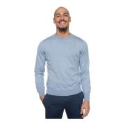 Ronde-nek pullover Canali , Blue , Heren