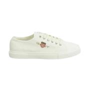 Tijdloze Lage Sneakers Gant , White , Heren