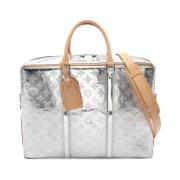 Pre-owned Leather louis-vuitton-bags Louis Vuitton Vintage , Gray , Da...